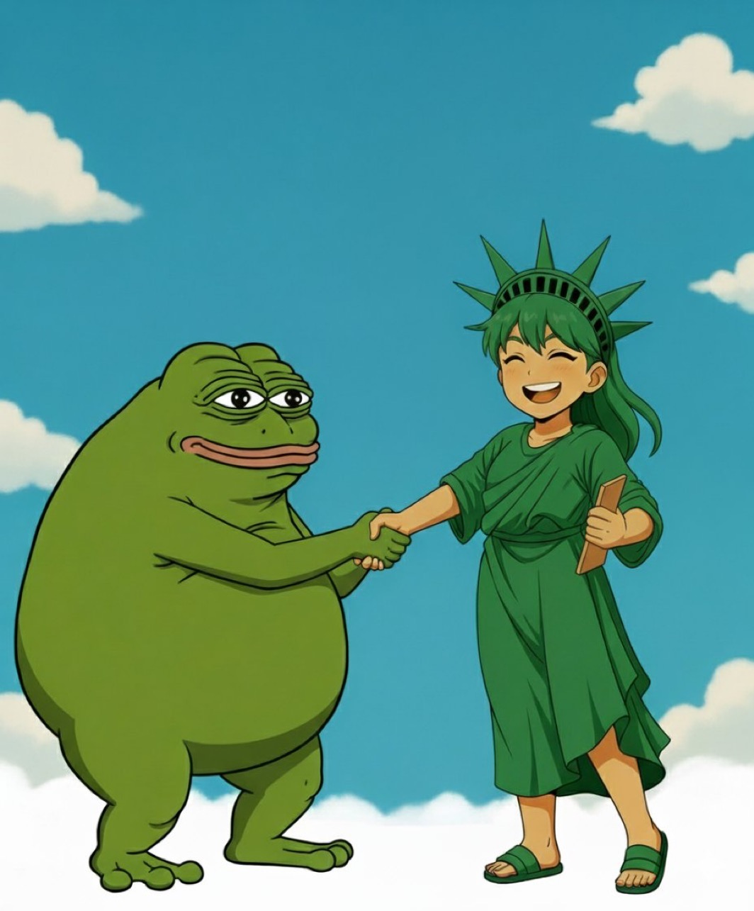 GROYPER Liberty Handshake